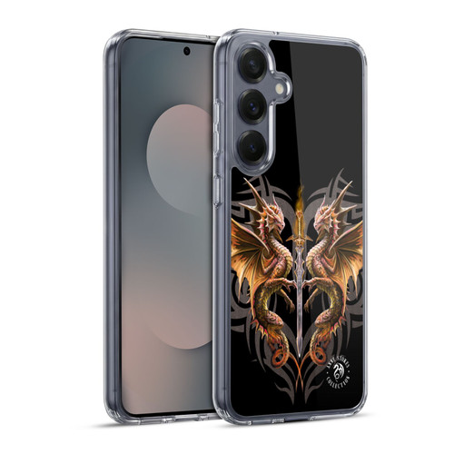 Anne Stokes Mix Fantasy Art Dragon Sword Soft Gel Case for Samsung Galaxy S25+ & MagSafe
