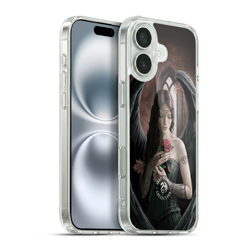 Anne Stokes Angels Rose Soft Gel Case for Apple iPhone 16 Plus & MagSafe