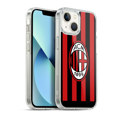 AC Milan 2022/23 Home Kit Soft Gel Case for Apple iPhone 13