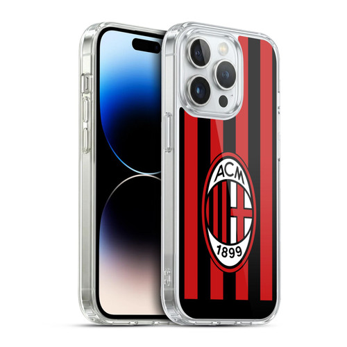 AC Milan 2022/23 Home Kit Soft Gel Case for Apple iPhone 13 Pro & MagSafe