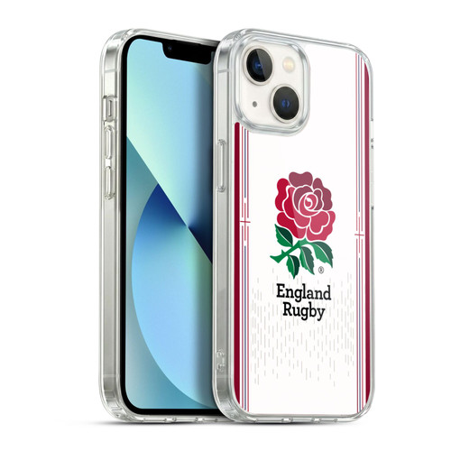 England Rugby Union 2023/24 Crest Kit Home Soft Gel Case for Apple iPhone 13