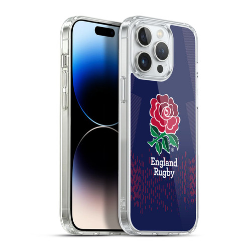England Rugby Union 2023/24 Crest Kit Away Soft Gel Case for Apple iPhone 13 Pro Max & MagSafe