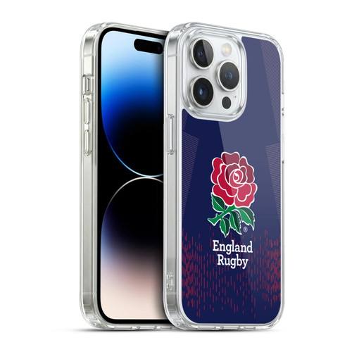 England Rugby Union 2023/24 Crest Kit Away Soft Gel Case for Apple iPhone 13 Pro & MagSafe