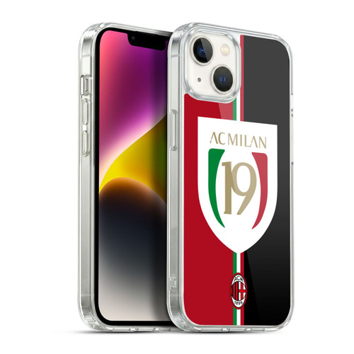 AC Milan 2022/23 Scudetto Champions Soft Gel Case for Apple iPhone 14 Plus & MagSafe