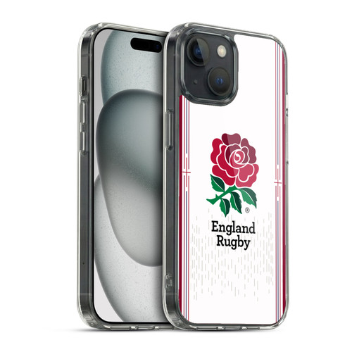 England Rugby Union 2023/24 Crest Kit Home Soft Gel Case for Apple iPhone 15 & MagSafe