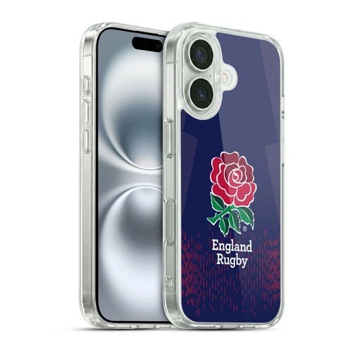 England Rugby Union 2023/24 Crest Kit Away Soft Gel Case for Apple iPhone 16 & MagSafe
