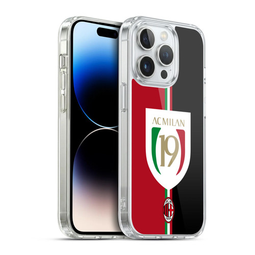 AC Milan 2022/23 Scudetto Champions Soft Gel Case for Apple iPhone 14 Pro & MagSafe