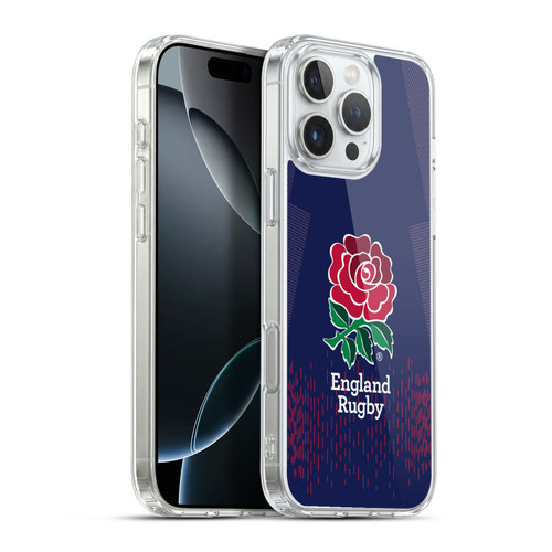 England Rugby Union 2023/24 Crest Kit Away Soft Gel Case for Apple iPhone 16 Pro Max & MagSafe