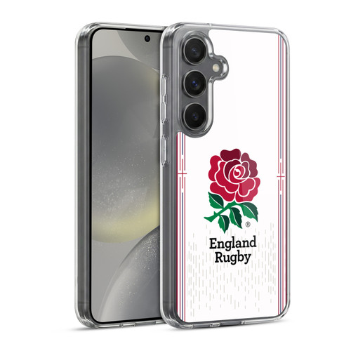 England Rugby Union 2023/24 Crest Kit Home Soft Gel Case for Samsung Galaxy S24 5G & MagSafe