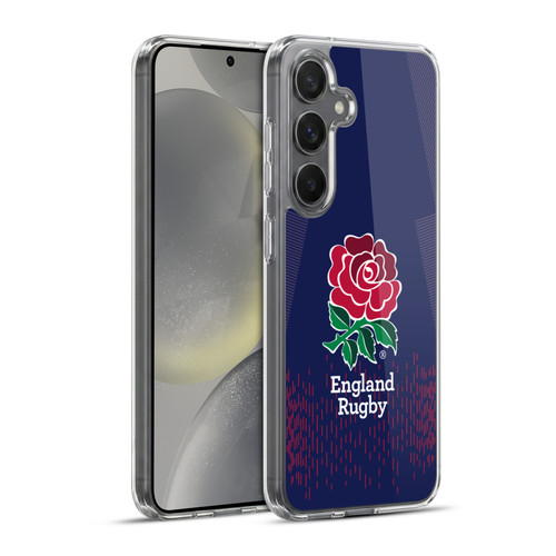 England Rugby Union 2023/24 Crest Kit Away Soft Gel Case for Samsung Galaxy S24+ 5G & MagSafe