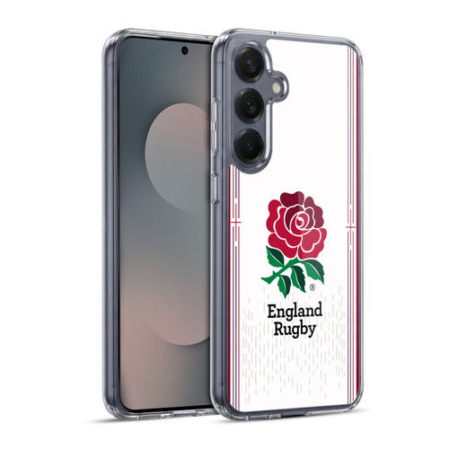 England Rugby Union 2023/24 Crest Kit Home Soft Gel Case for Samsung Galaxy S25+ & MagSafe