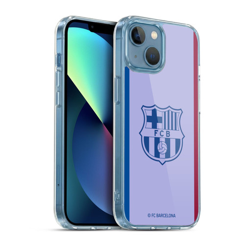 FC Barcelona 2021/22 CREST KIT Away Soft Gel Case for Apple iPhone 13 Mini & MagSafe