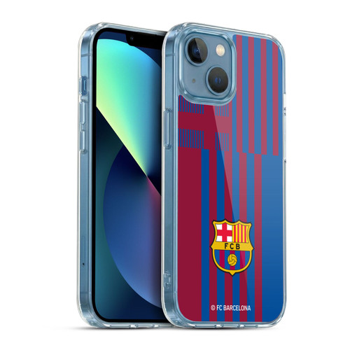 FC Barcelona 2021/22 CREST KIT Home Soft Gel Case for Apple iPhone 13 Mini & MagSafe
