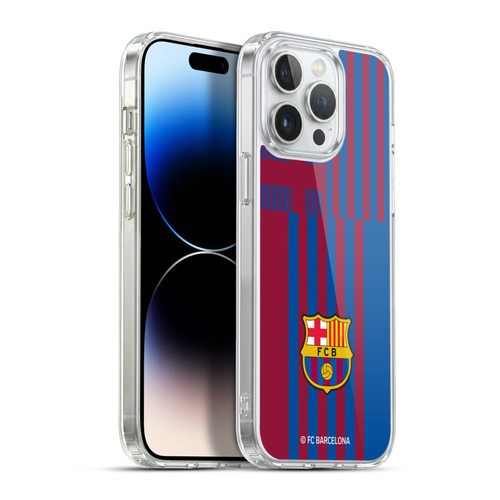 FC Barcelona 2021/22 CREST KIT Home Soft Gel Case for Apple iPhone 13 Pro Max & MagSafe