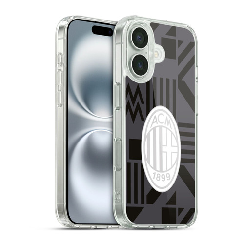 AC Milan 2022/23 Pre Match Kit Soft Gel Case for Apple iPhone 16 & MagSafe