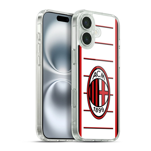 AC Milan 2022/23 Away Kit Soft Gel Case for Apple iPhone 16 Plus & MagSafe