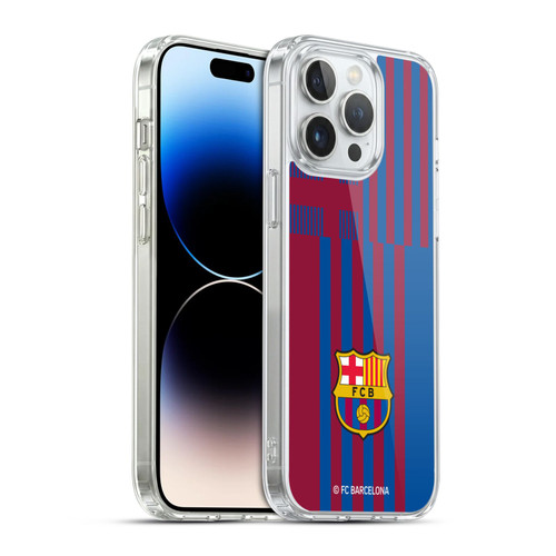 FC Barcelona 2021/22 CREST KIT Home Soft Gel Case for Apple iPhone 14 Pro Max & MagSafe