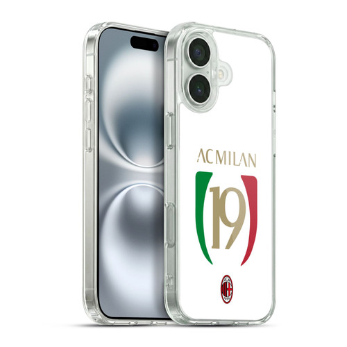 AC Milan 2022/23 Scudetto We The Champions Soft Gel Case for Apple iPhone 16 Plus & MagSafe