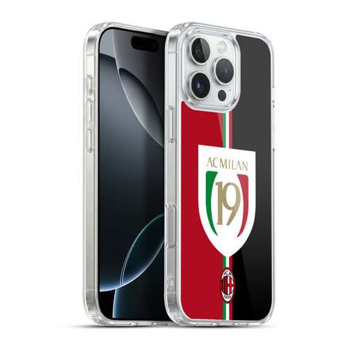 AC Milan 2022/23 Scudetto Champions Soft Gel Case for Apple iPhone 16 Pro Max & MagSafe