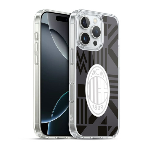 AC Milan 2022/23 Pre Match Kit Soft Gel Case for Apple iPhone 16 Pro & MagSafe
