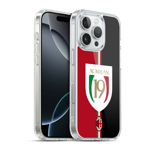 AC Milan 2022/23 Scudetto Champions Soft Gel Case for Apple iPhone 16 Pro & MagSafe