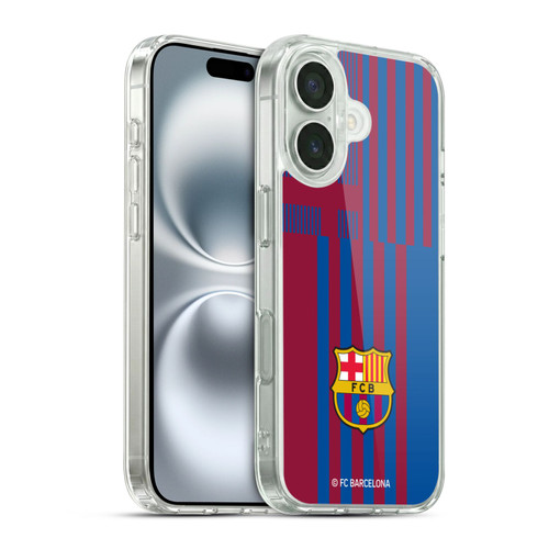 FC Barcelona 2021/22 CREST KIT Home Soft Gel Case for Apple iPhone 16 & MagSafe