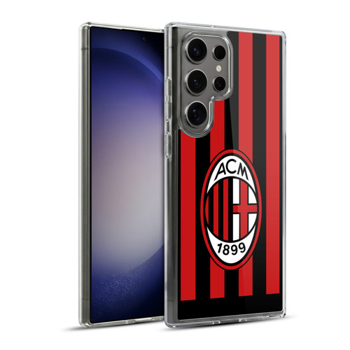 AC Milan 2022/23 Home Kit Soft Gel Case for Samsung Galaxy S23 Ultra 5G & MagSafe