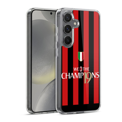 AC Milan 2022/23 Scudetto Home Kit Champions Soft Gel Case for Samsung Galaxy S24 5G & MagSafe