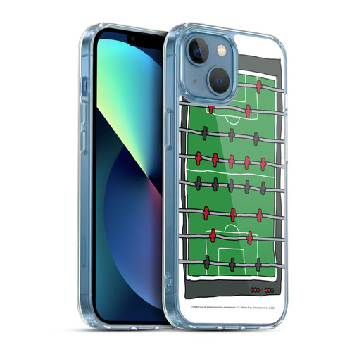 Friends TV Show Key Art Foosball Table Soft Gel Case for Apple iPhone 13 Mini & MagSafe