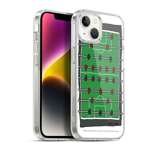 Friends TV Show Key Art Foosball Table Soft Gel Case for Apple iPhone 14 Plus & MagSafe