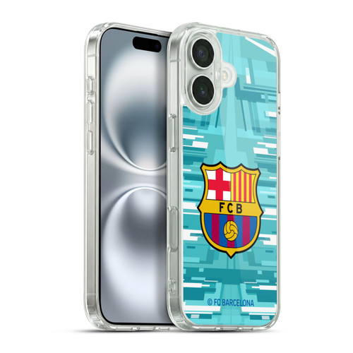 FC Barcelona 2019/20 Crest Kit Home Goalkeeper Soft Gel Case for Apple iPhone 16 Plus & MagSafe