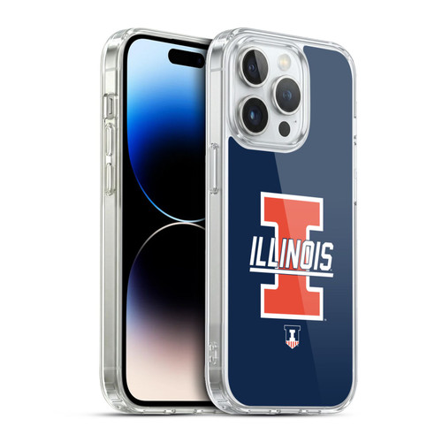 University Of Illinois U Of I University Of Illinois Art Graphics 3 Soft Gel Case for Apple iPhone 13 Pro & MagSafe