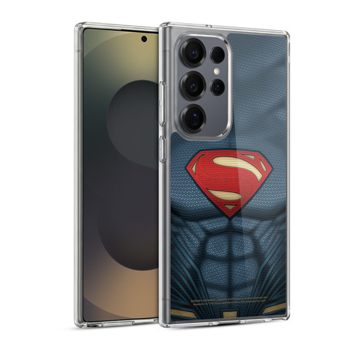 Batman V Superman: Dawn of Justice Graphics Superman Costume Soft Gel Case for Samsung Galaxy S25 Ultra & MagSafe