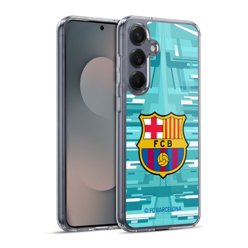 FC Barcelona 2019/20 Crest Kit Home Goalkeeper Soft Gel Case for Samsung Galaxy S25+ & MagSafe