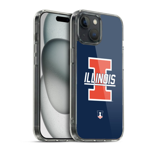 University Of Illinois U Of I University Of Illinois Art Graphics 3 Soft Gel Case for Apple iPhone 15 & MagSafe