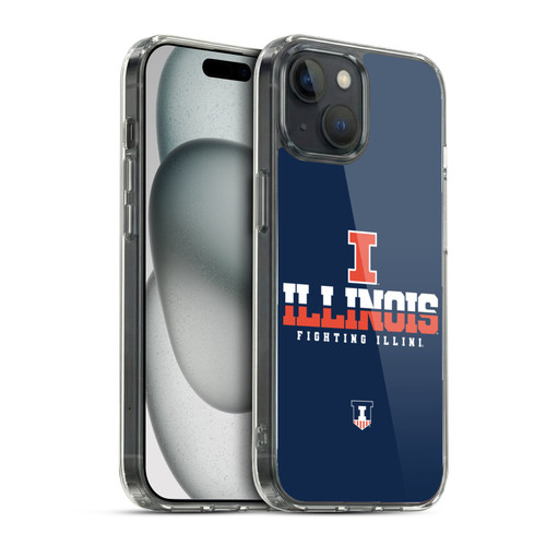 University Of Illinois U Of I University Of Illinois Art I Illinois Soft Gel Case for Apple iPhone 15 & MagSafe