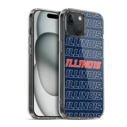 University Of Illinois U Of I University Of Illinois Art Word Mark 1 Soft Gel Case for Apple iPhone 15 & MagSafe