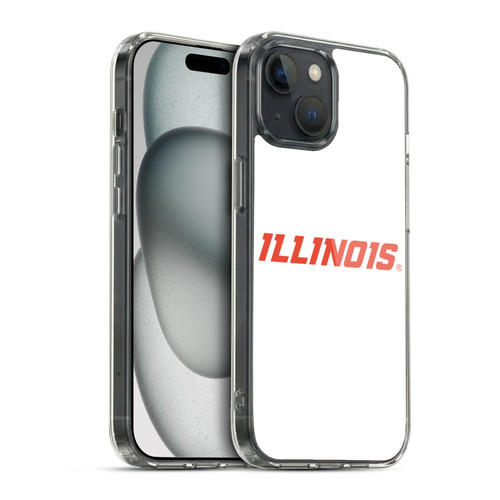 University Of Illinois U Of I University Of Illinois Art Word Mark 2 Soft Gel Case for Apple iPhone 15 & MagSafe