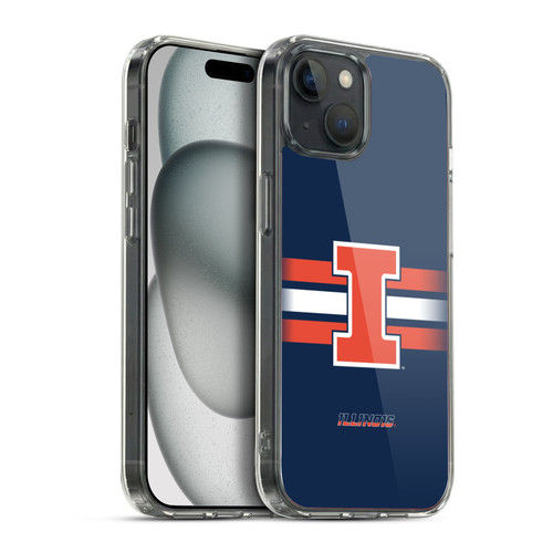 University Of Illinois U Of I University Of Illinois Art Graphics 2 Soft Gel Case for Apple iPhone 15 Plus & MagSafe