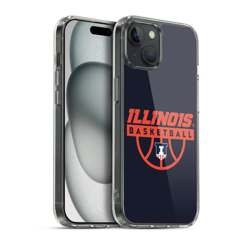 University Of Illinois U Of I University Of Illinois Art Illinois Basketball 1 Soft Gel Case for Apple iPhone 15 Plus & MagSafe