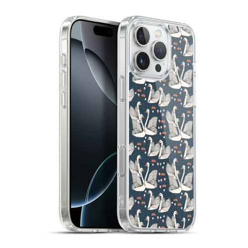 Andrea Lauren Design Birds Swans Soft Gel Case for Apple iPhone 16 Pro Max & MagSafe