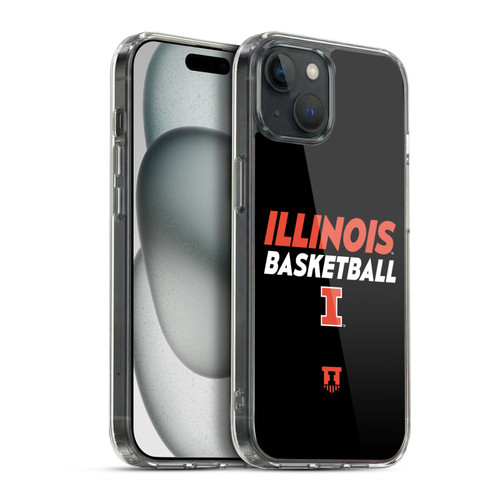 University Of Illinois U Of I University Of Illinois Art Illinois Basketball 2 Soft Gel Case for Apple iPhone 15 Plus & MagSafe