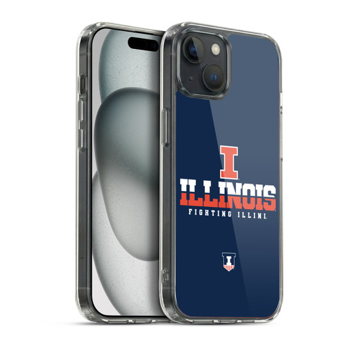 University Of Illinois U Of I University Of Illinois Art I Illinois Soft Gel Case for Apple iPhone 15 Plus & MagSafe