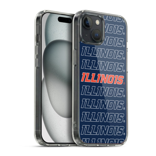 University Of Illinois U Of I University Of Illinois Art Word Mark 1 Soft Gel Case for Apple iPhone 15 Plus & MagSafe