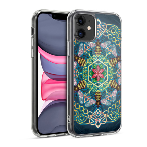 Brigid Ashwood Celtic Wisdom 3 Bees Soft Gel Case for Apple iPhone 11