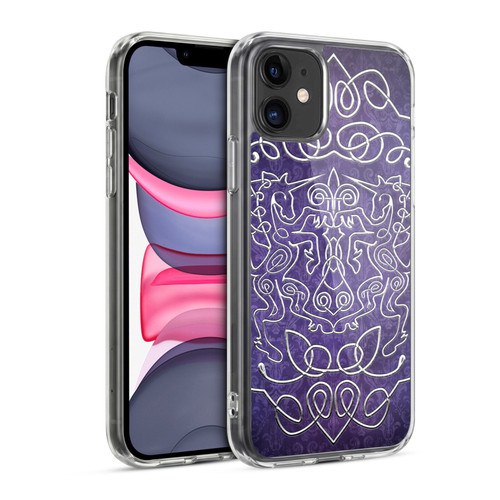 Brigid Ashwood Celtic Wisdom 3 Unicorns Soft Gel Case for Apple iPhone 11