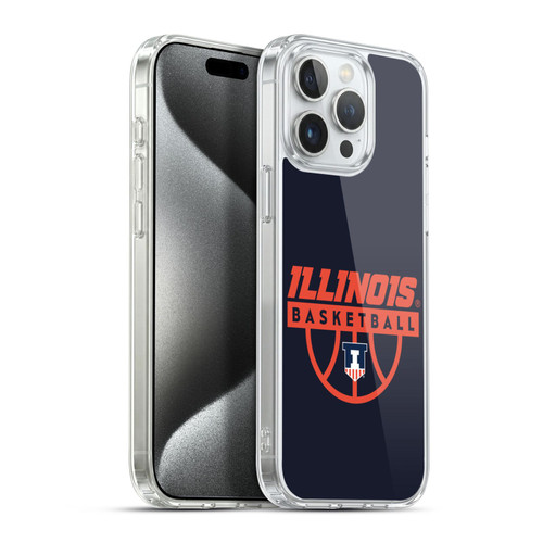 University Of Illinois U Of I University Of Illinois Art Illinois Basketball 1 Soft Gel Case for Apple iPhone 15 Pro Max & MagSafe