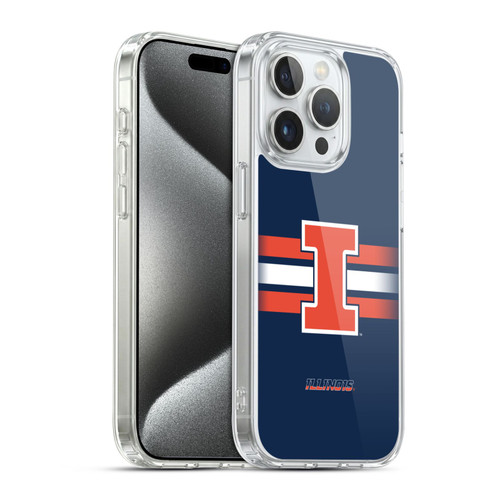 University Of Illinois U Of I University Of Illinois Art Graphics 2 Soft Gel Case for Apple iPhone 15 Pro & MagSafe