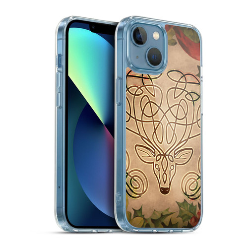 Brigid Ashwood Celtic Wisdom 3 Stag Soft Gel Case for Apple iPhone 13 Mini & MagSafe