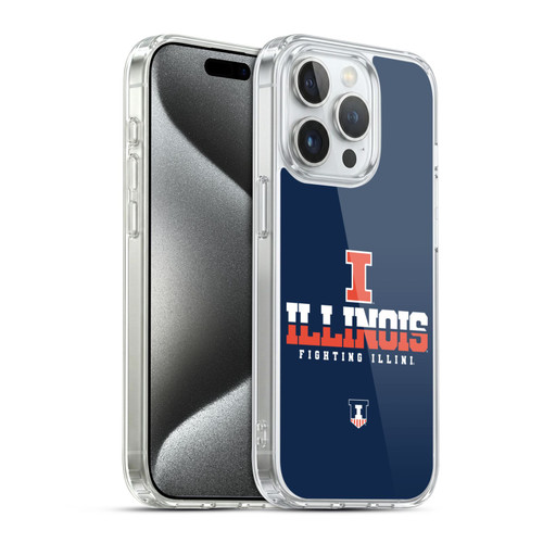 University Of Illinois U Of I University Of Illinois Art I Illinois Soft Gel Case for Apple iPhone 15 Pro & MagSafe